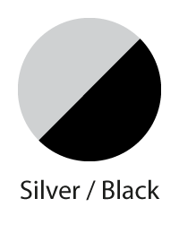 silver/black fittings